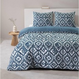 LeenBakker-DekbedovertrekFez-240x220Cm-Polyester-Blauw