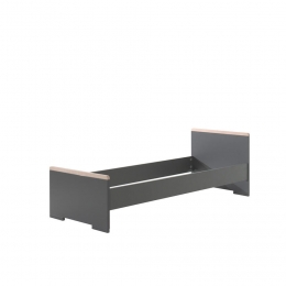25korting-LeenBakker-VipackBedLonden-Antraciet-90x200Cm-Spaanplaat-Grijs-106x2142x174Cm