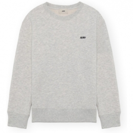 SweaterAutryEmbroideredLogoCrewneckSweatshirt-GreyMelange