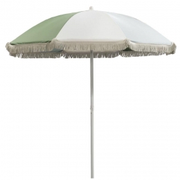 LeenBakker-ParasolOlivaTilt-Zandgroen-200Cm-Polyester-GroenBeige