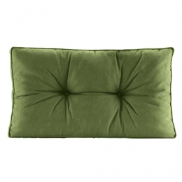 LeenBakker-LoungekussenFlorenceRug-Donker-73x43Cm-KatoenPolyester-Groen