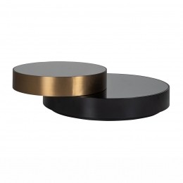 RichmondRondeSalontafelSliceSpiegelglas112cm-Goud