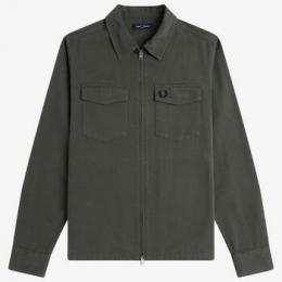 BlazerFredPerryTWILLZIP-THROUGHOVERSHIRT