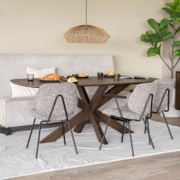 EleonoraEettafelNikkiMangohout280x100cm-Bruin-Ovaal