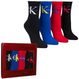 CalvinKlein4stuksHudsonJeansLogoShortCrewGiftBoxActie
