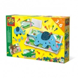 Sesikleermozaikdierenpuzzel