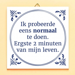 TegeltjeIkprobeerdeeensnormaaltedoen