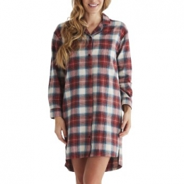 DamellaFlannelCheckNightshirtActie