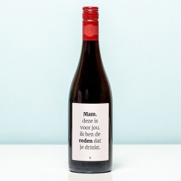 WijnflesJijbentderedendatzedrinkt-RoodMerlot