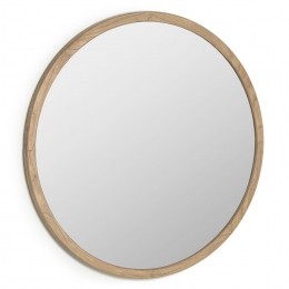 KaveHomeRondeSpiegelAlum100cm-Naturel