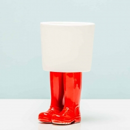 Regenlaarzenbloempot-Grootrood