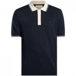 PoloShirtKorteMouwGantPoloshirtvanModalBlend