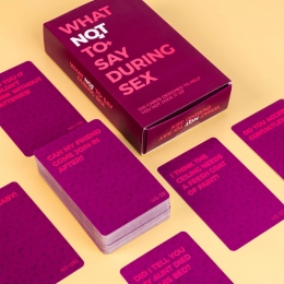 WhatNotToSayDuringSexkaarten