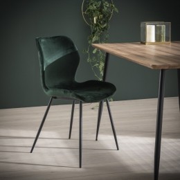 EetkamerstoelGaelVelvet-Groen