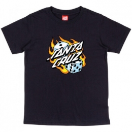T-shirtSantaCruzYouthflamingdicedott-shirt