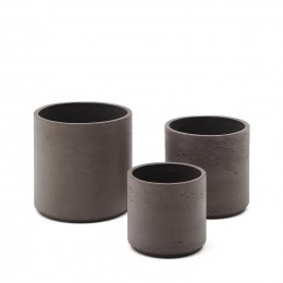 KaveHomePlantenpotSintinaSetvan3stuks-Grijs