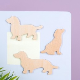 Houtendierenmagnetensetvan3-Hond