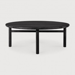 EthnicraftRondeOutdoorSalontafelQuatroTeakhout95cm-Zwart