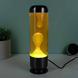 Capsulelavalamp-Oranjemetgelelava