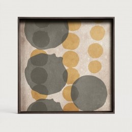 EthnicraftVierkantDienbladLayeredDots51x51cm-Cinnamon