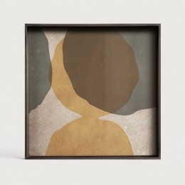 EthnicraftVierkantDienbladOverlappingDots38x38cm-Cinnamon