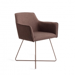 JesperHomeEetkamerstoelHofuCrossRoseGold-PottersClay