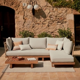 KaveHomeLoungesetRacoAcaciahoutMethoekbankensalontafel-Beige