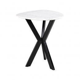 RichmondBijzettafelTrocaderoMarmer50cm-Wit-Organisch