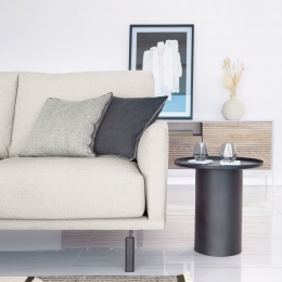 KaveHomeRondeBijzettafelFleksa45cm-Zwart