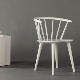 NohrEetkamerstoelAraseliRubberhout-Lichtgrijs