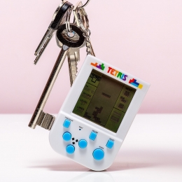 Tetrisspelcomputermetsleutelhanger