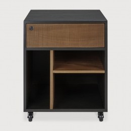 EthnicraftLadekastOscarGevernistTeakhoutMet1lade-ZwartBruin