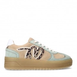 Beigesudesneakersmetmintgroenedetails
