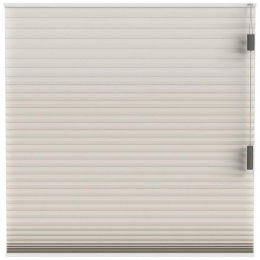 LeenBakker-FenstrPlissgordijnMontrealDubbel25mmLichtdoorlatend-25006-Polyester-Crme-120x10x10Cm