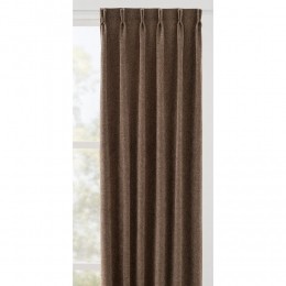 LeenBakker-GordijnstofSachaLichtdoorlatend-Polyester-Taupe-B140Cm