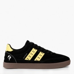 HerenSneakerPlatinumZwartLichtgeel