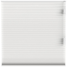 LeenBakker-FenstrPlissgordijnMontrealDubbel25mmLichtdoorlatend-10324-Polyester-Wit-120x10x10Cm