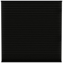 LeenBakker-FenstrPlissgordijnChicagoDubbel25mmLichtdoorlatend-15019-Polyester-Zwart-120x10x10Cm