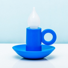 Oplaadbaarkandelaarlampje-Blauw
