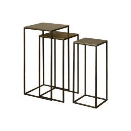 RENEWBijzettafelJoseSetvan3stuks-Meerkleurig-Vierkant