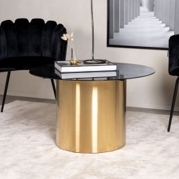 NohrRondeSalontafelTarissaGlas80cm-Zwart