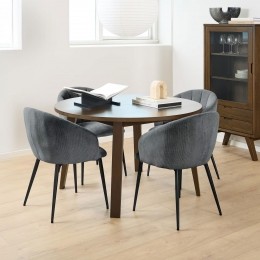 BendtRondeEettafelMadsEiken120cm-Bruin