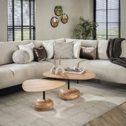 LifestyleFurnOrganischeSalontafelReneAcaciahoutSetvan2stuks-Massiefacacianaturel