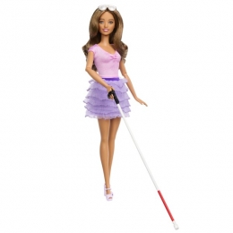 BarbiePopFashionistaMetPaarseJurk