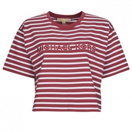 T-shirtKorteMouwMICHAELMichaelKorsYDSTRIPEDCROPLOGOTEE