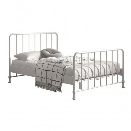 25korting-LeenBakker-VipackBedBronxx-140x200Cm-Metaal-Wit-208x1465x110Cm