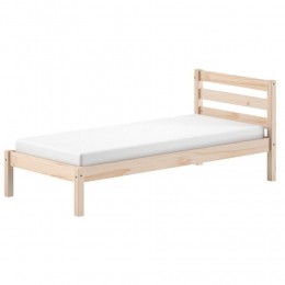 25korting-LeenBakker-EenpersoonsbedPino90x200cm-MassiefDennenhout-MDF-Bruin-211x975x844Cm