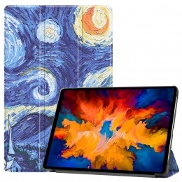 TabletHoesgeschiktvoorLenovoTabP11Pro115inch-Tri-FoldBookCase-CovermetAutoWakeFunctie-Sterrenhemel