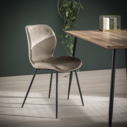 EetkamerstoelGaelVelvet-Champagne