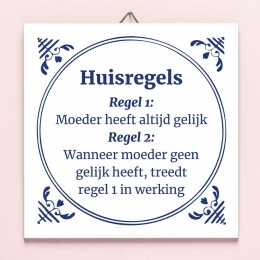 TegeltjeMoedershuisregels